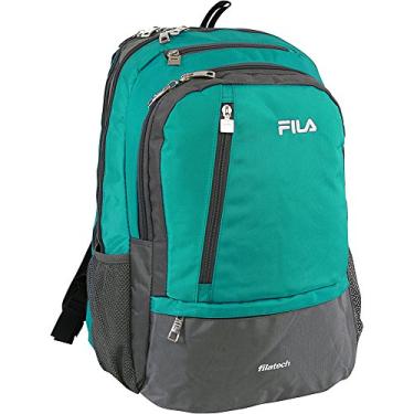 Imagem de Mochila Fila Duel School para laptop e tablet, Teal, One Size