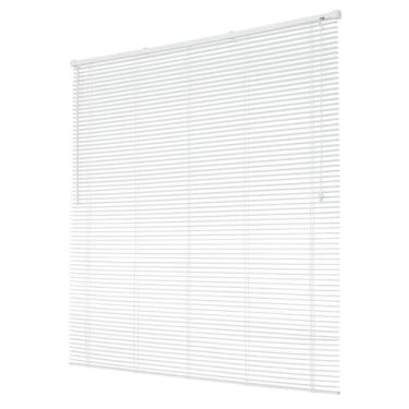 Imagem de Persiana Horizontal Janela Sala PVC Off 25mm 120 X 130cm Evolux Branca