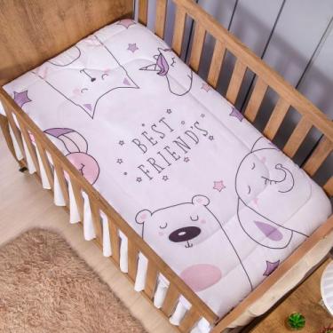 Imagem de Edredom Dupla Face Specialle Menina para Bebe - Zan Baby, Melhores Ami