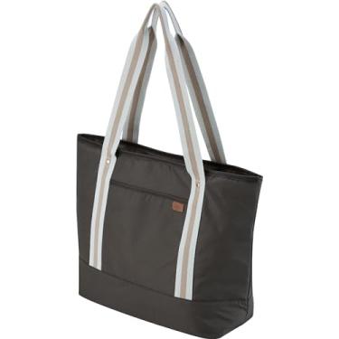 Imagem de CleverMade Bolsa tote Carvão/Creme