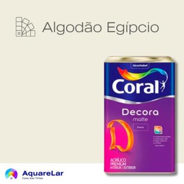 Imagem de Decora Matte Coral Fosco 16L, ALGODÃO EGÍPCIO