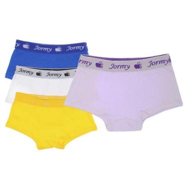Imagem de Calcinha Shortinho Box Boxer Menina Infantil Algodão - Kit com 6 - Fen
