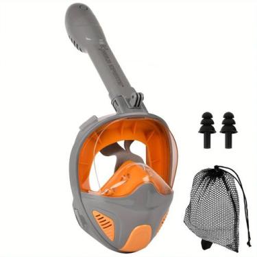 Imagem de Mascara Subaquática de de Mergulho Gold Sports New Full Face Com Snork