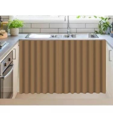 Imagem de Cortina para pia de cozinha/balcao 1,40x0,80 - J&C ACESSÓRIOS PARA COR