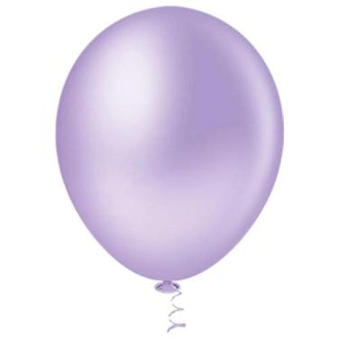 Imagem de BALÃO LISO REDONDO - PIC PIC Nº 05 - LILÁS - Pacote com 50 unidades