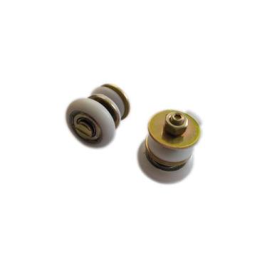 Imagem de 50 Roldanas para porta e janela de correr de vidro temperado blindex (