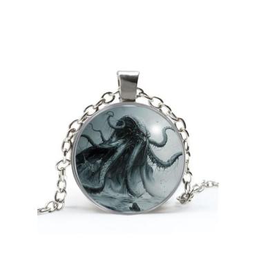 Imagem de Colar Cthulhu HPLovecraft Inspirado Unissex - RECANTO ASTRAL