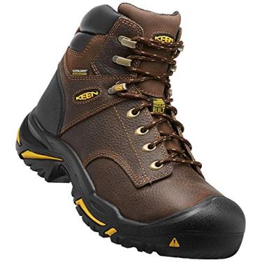 Imagem de Botas de trabalho masculinas KEEN Utility Mt Vernon 15 cm (bico macio), Cascade Brown, 8