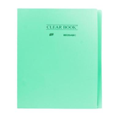 Imagem de Pasta Cátalogo A4 com 20 Sacos Envelopes Yes Tons Pastéis, Azul