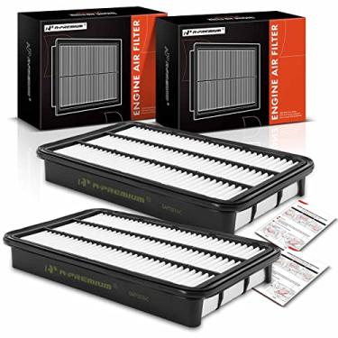Imagem de A-Premium Filtro de ar do motor de 2 peças compatível com Lexus ES300, RX300 e Toyota Avalon, Camry, Celica, Sienna, Solara, 1992-2003, 2.2L 2.4L 3.0L, painel rígido, substituição # 17801-03010