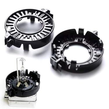 Imagem de iJDMTOY (2) D1S D3S HID Lâmpadas de xênon suportes de clipe anéis retentores compatíveis com Audi BMW Mercedes Buick Cadillac Lincoln Jaguar Range Rover, etc.