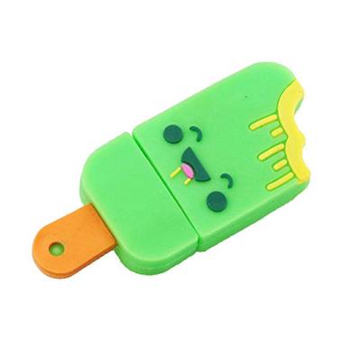 Imagem de 32 GB Modelo de sorvete verde USB Flash Memory Pen Drive Stick USB Flash Disk Memory Stick USB Drive Pen Drive