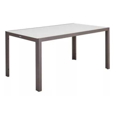 Imagem de Mesa Retangular Alumínio Para Jardim - 74x90x160cm 6 Lugares - Nateria