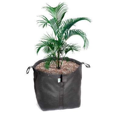 Imagem de Vaso Plantas Grande 100 Litros Feltro Decoração King Pot, Preto