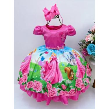 Imagem de Vestido de festa Infantil Bela Adormecida Princesa Aurora - vestidocas