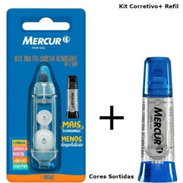 Imagem de Corretivo em fita recarregavel 6m + 1 refil - mercur