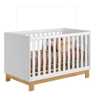 Imagem de Berço Americano Mini Cama Slim Branco Acetinado - Qmovi