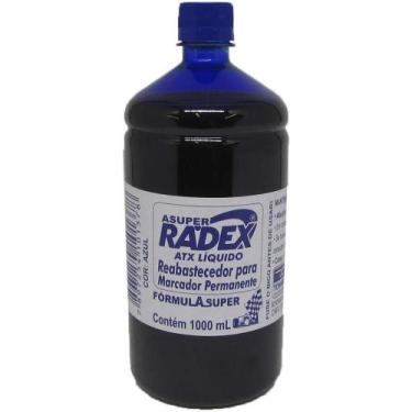 Imagem de Tinta Marcador Permanente Reabastecedor 1000ML Azul - Radex