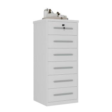 Imagem de Cômoda 6 Gavetas com Fechadura 1343 Ilan Branca