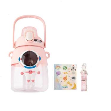 Imagem de Garrafa squeeze  astronauta com canudo + adesivo trava 1,1l - WEEZE