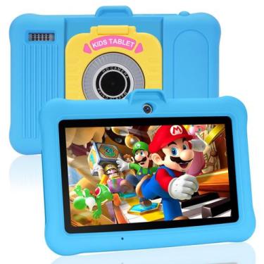 Imagem de Tablet SUMTAB Kids 7 polegadas Android 13 8GB RAM 64GB ROM rosa