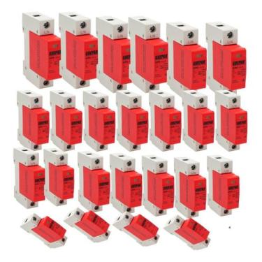 Imagem de Kit 24 Protetor Surto Dps Anti Raio Disjuntor 175v 20ka - grepar