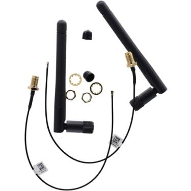 Imagem de Deal4GO M.2 IPX4 Antena WiFi Cabo WLAN 17RDC K81HV com substituição de antena 2dBi para Dell Optiplex 3080 3090 5080 5090 7080 7090 (SFF), dourado