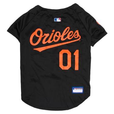 Imagem de Camiseta MLB para cães e gatos – Camiseta de beisebol Baltimore Orioles para animais de estimação, 2GG.