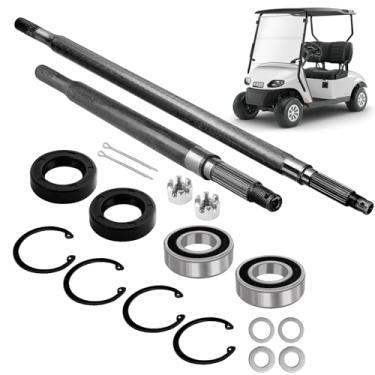Imagem de Cartalia Eixo traseiro do carrinho de golfe com kit de vedação de rolamento para modelos elétricos EZGO TXT/Medalista 1994-2013, substitui #20377-G11#20377-G12 lado do motorista + lado do passageiro