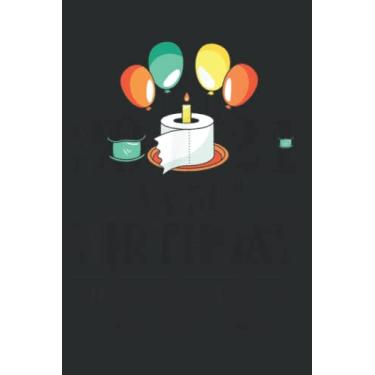 Imagem de My 50Th Birthday Funny Quarantine Gift 50 Bday 2021 Meme: DOG JOURNAL - 6" x 9", 100 Pages: Wide Ruled Paper Notebook Journal | Pretty Wide Blank ... for Home School College for Writing Notes.