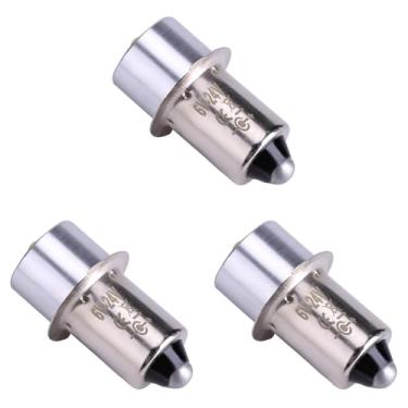 Imagem de Lâmpada LED, 3 Unidades 3W 6‑24V P13.5S Lâmpada LED de Alto Brilho para Trabalho de Emergência Lâmpada Lâmpada de Substituição de Lanterna Lâmpada de Tochas para Caminhadas,