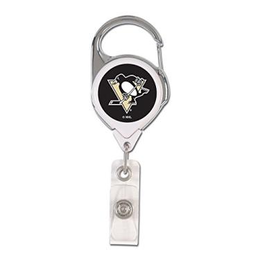 Imagem de WinCraft NHL Pittsburgh Penguins Suporte retrátil premium para crachás, cor do time, tamanho único