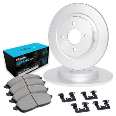 Imagem de Para Nissan Sentra R1 Concepts 2004-2006 Kit de discos de freio de substituição O.E traseiro + pastilhas de freio de cerâmica