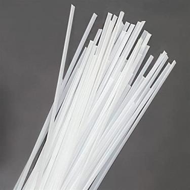 Imagem de Haste de soldagem hastes de soldagem de plástico 1M comprimento PP soldagem varas 5,5 x 2,5 mm para soldador de plástico ferramentas de reparo de pára-choques de carro máquina soldador de ar quente haste de soldagem a arco de eletrodo (tamanho: PP branco 2pcs)