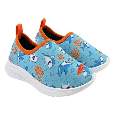 Imagem de Tênis Infantil Calce Fácil Menino Escolar  Volta as Aulas - Calce Web,