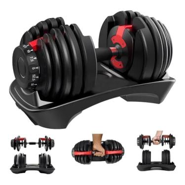 Imagem de Halter Regulável 24kg Anilha Ajustável Dumbell - DSR