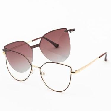 Imagem de Armação De Óculos De Grau Clip On / Milca-Feminino