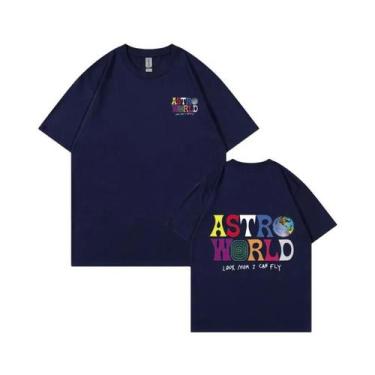 Imagem de Camiseta Unissex Cactus Jack Astroworld - 100% Algodão - Estampa de Le