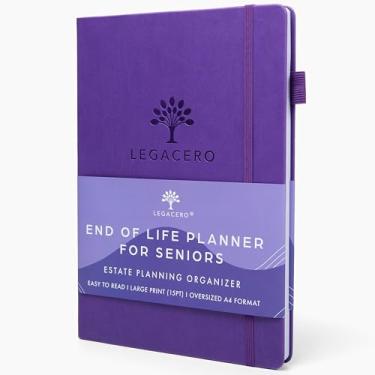 Imagem de Agenda de fim de vida útil para idosos A4 roxo