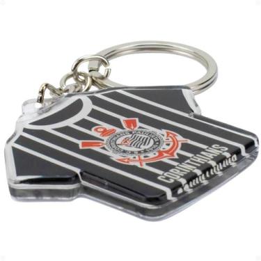 Imagem de Chaveiro Corinthians Camisa Futebol 5cm Mileno REF JY1006Z1