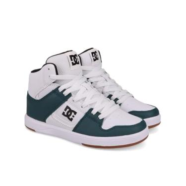 Imagem de DC Shoes Tênis de skate masculino Cure Hi Top, Branco/azul-petróleo/chiclete, 11.5 Little Kid