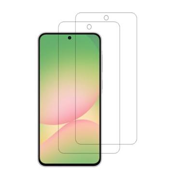 Imagem de UPONEW Pacote com 2 para Samsung Galaxy A56 5G 2025 HD Película protetora de tela de vidro temperado de alta transparência