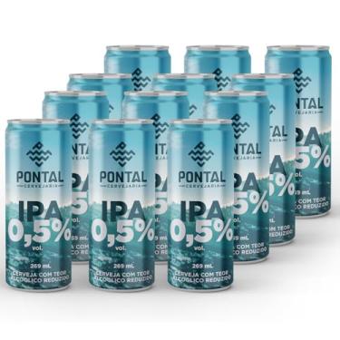 Imagem de Cervejaria Pontal IPA 0,5% Teor Alcóolico Reduzido 269ml - Pack 12 Und