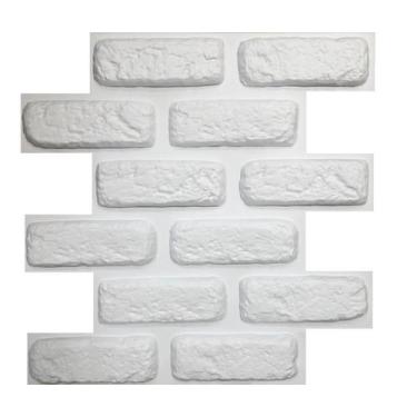 Imagem de 3 Placas Revestimento 3D De Parede Tijolinho Encaixe - Ilove3d