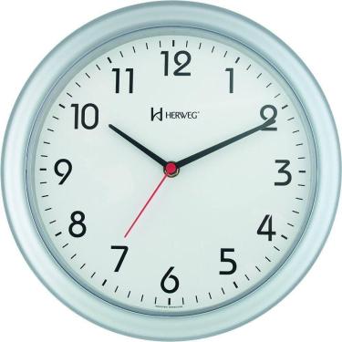 Imagem de Relógio De Parede Quartz 28 Cm Prata - Prata