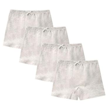 Imagem de Calcinha de renda feminina, 4 peças, meia-calça para meninas, gravata borboleta, sem costura, térmica, reta, sem fio, lisa, 2025, moderna, U-186 Cinza menino menina, 13 Anos