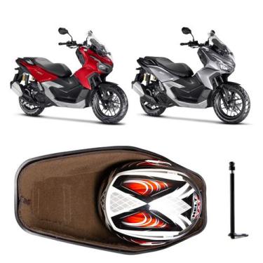 Imagem de Forração Honda ADV 160 Baú Forro Scooter Marrom + 1 Antena - Jaspe Ate
