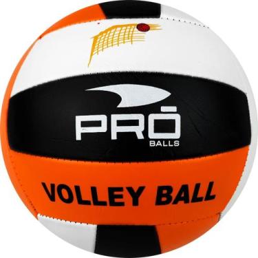 Imagem de Bola Volei PVC Praia Quadra Grama Costurada Original - Pro Balls, 5, Ú