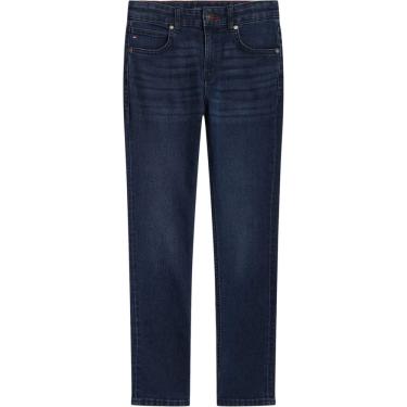 Imagem de Jeans Tommy Hilfiger para meninos, 5 bolsos, elásticos, finos, retos, 12 anos