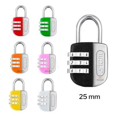 Imagem de Cadeado Stam c/ Segredo Senha 25m p/ Mala Bolsa Armário - Stam Color L